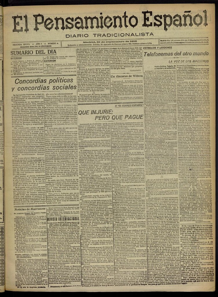 Miniatura de El Pensamiento Español del 19 de septiembre de 1919, nº 4