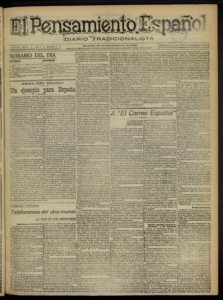 Miniatura de El Pensamiento Español del 21 de septiembre de 1919, nº 6
