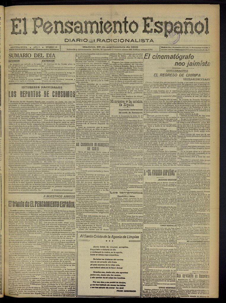 Miniatura de El Pensamiento Español del 25 de septiembre de 1919, nº 10
