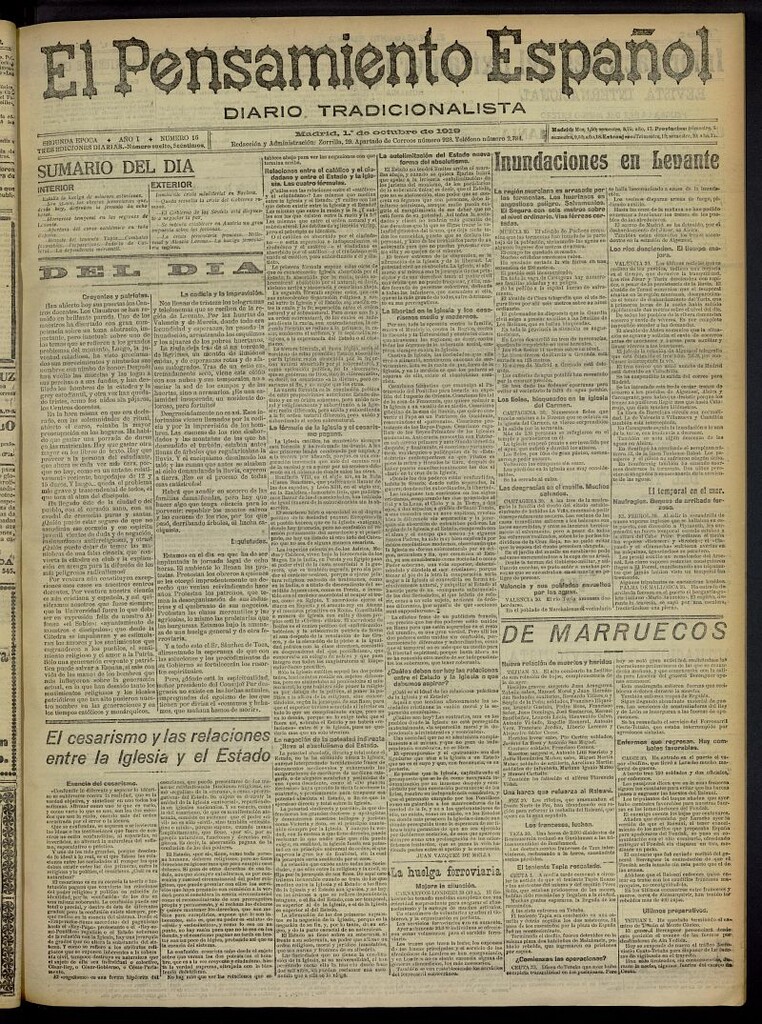 Miniatura de El Pensamiento Español del 1 de octubre de 1919, nº 16
