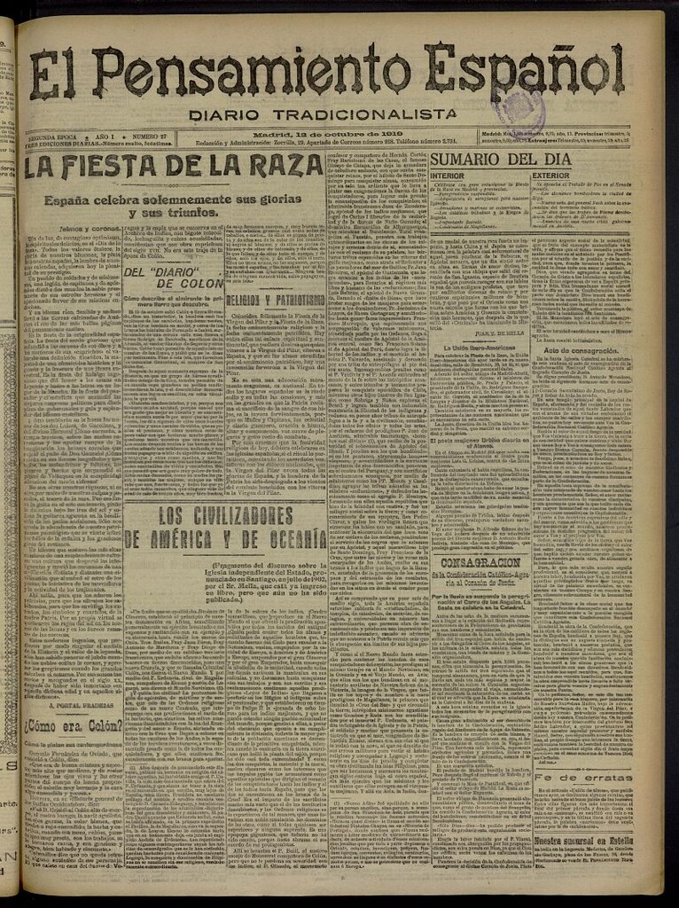 Miniatura de El Pensamiento Español del 12 de octubre de 1919, nº 27