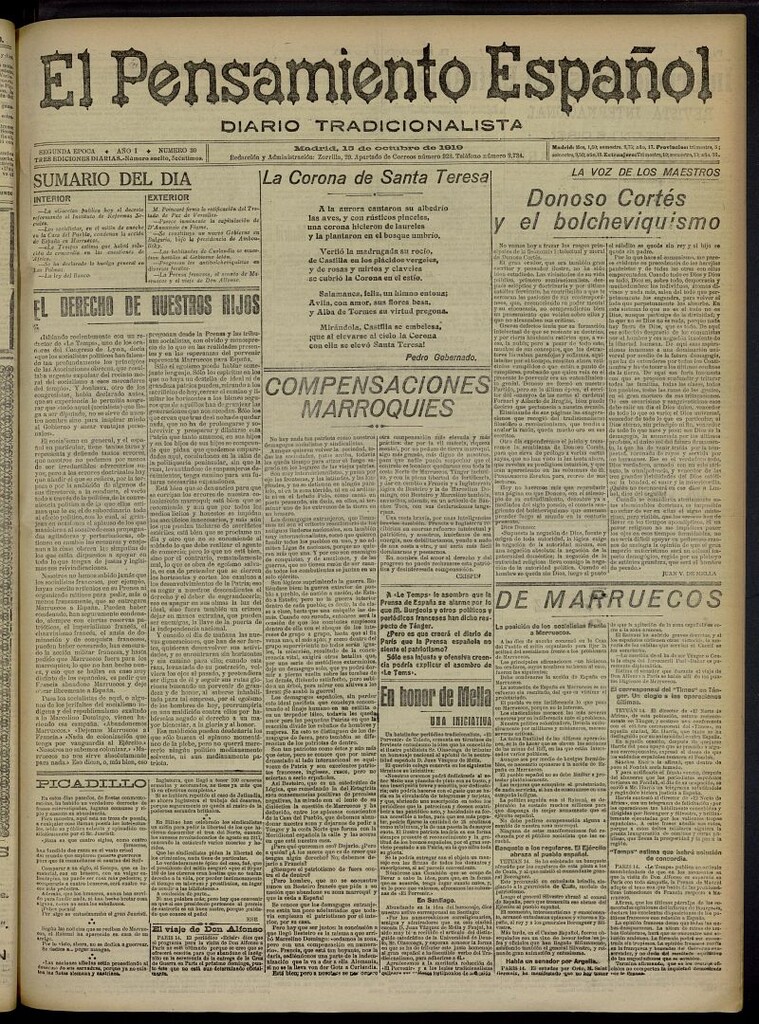 Miniatura de El Pensamiento Español del 15 de octubre de 1919, nº 30