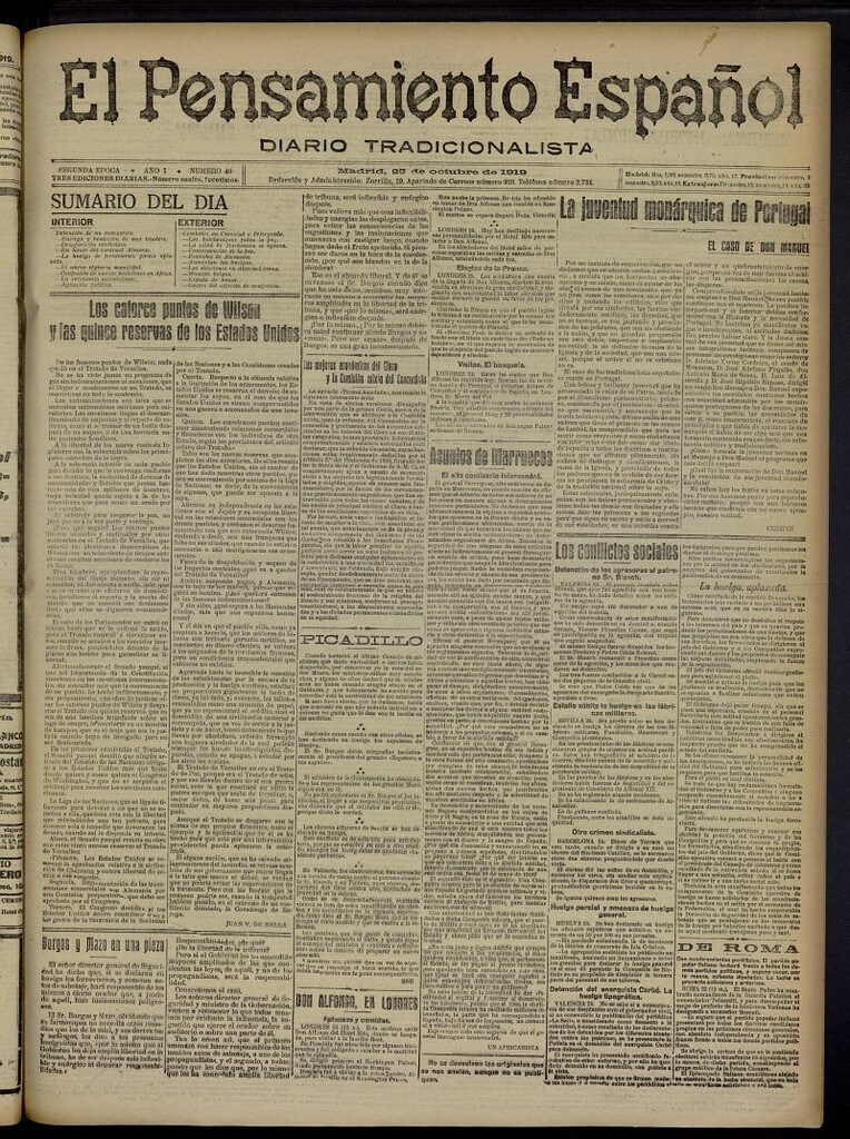 Miniatura de El Pensamiento Español del 25 de octubre de 1919, nº 40