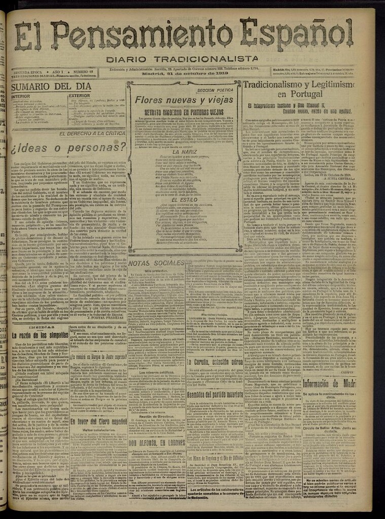 Miniatura de El Pensamiento Español del 31 de octubre de 1919, nº 46
