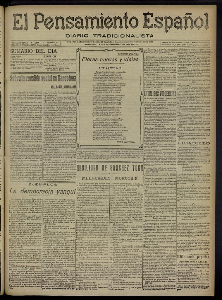 Miniatura de El Pensamiento Español del 1 de noviembre de 1919, nº 47