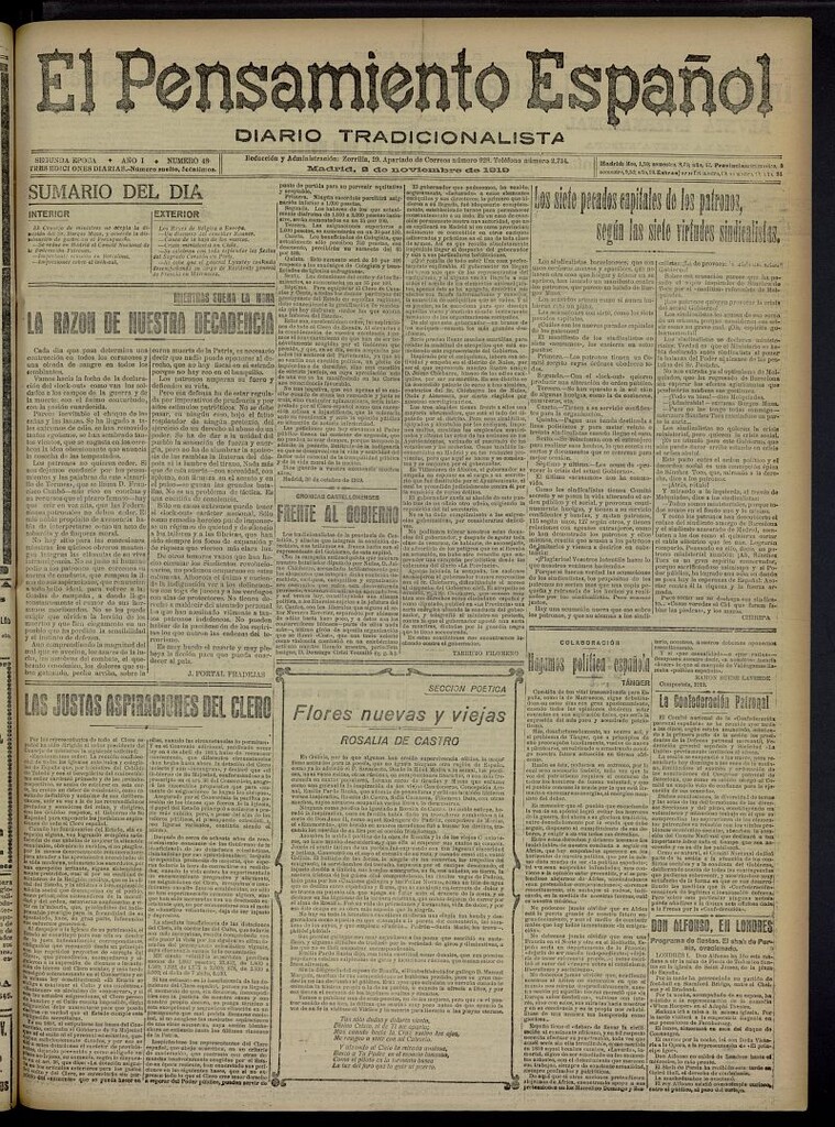 Miniatura de El Pensamiento Español del 2 de noviembre de 1919, nº 48