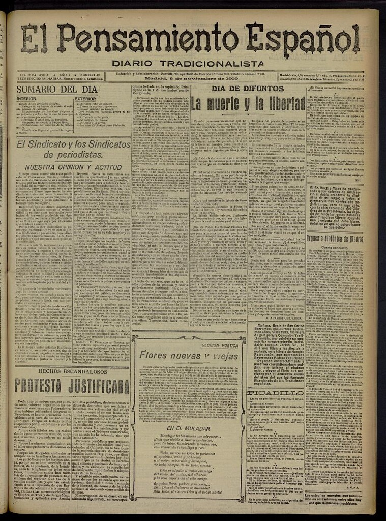 Miniatura de El Pensamiento Español del 3 de noviembre de 1919, nº 49