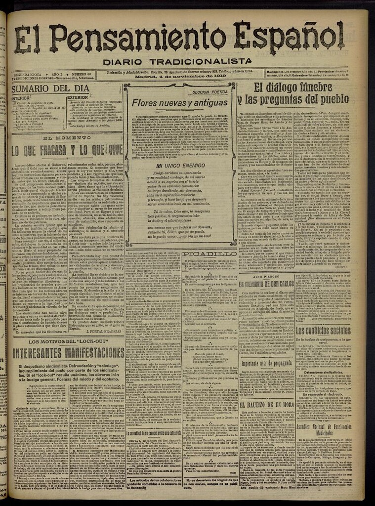 Miniatura de El Pensamiento Español del 4 de noviembre de 1919, nº 50