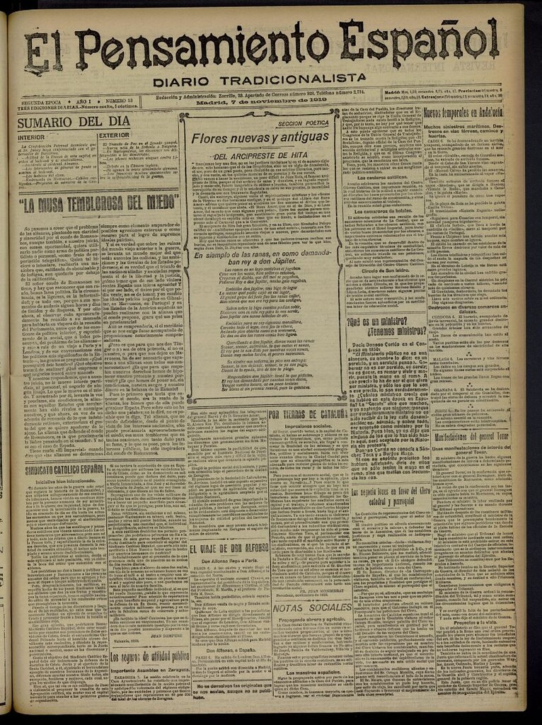 Miniatura de El Pensamiento Español del 7 de noviembre de 1919, nº 53