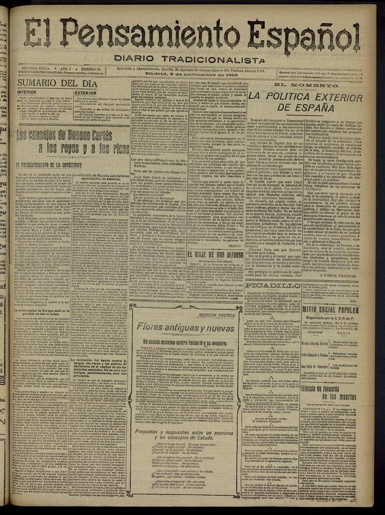 Miniatura de El Pensamiento Español del 8 de noviembre de 1919, nº 54