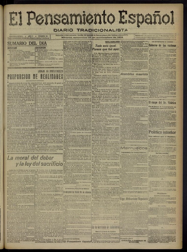Miniatura de El Pensamiento Español del 19 de noviembre de 1919, nº 65