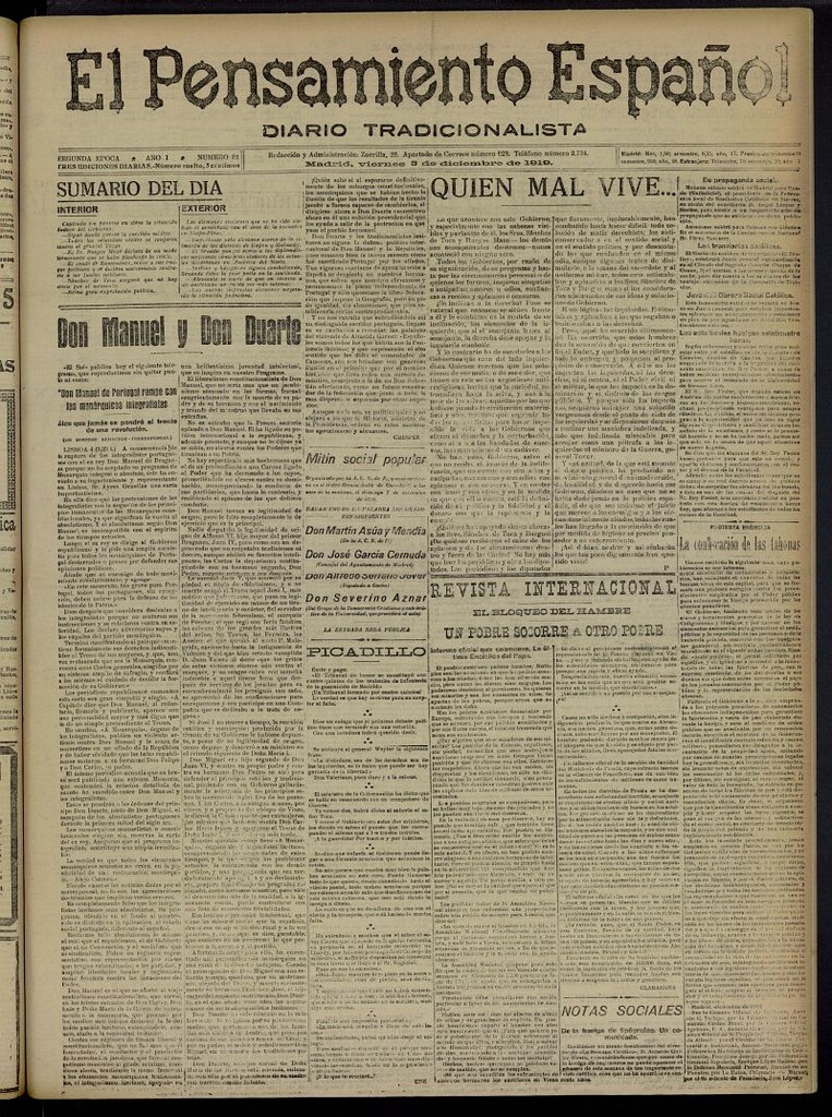 Miniatura de El Pensamiento Español del 5 de diciembre de 1919, nº 81