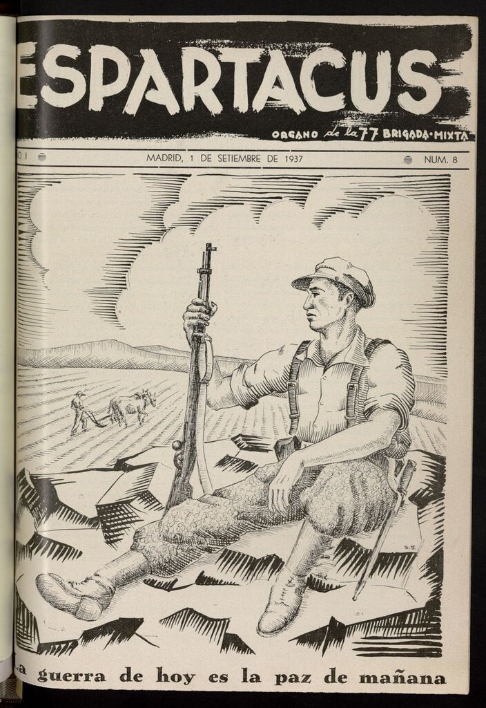 Miniatura de Espartacus. Órgano de la 77 Brigada Mixta