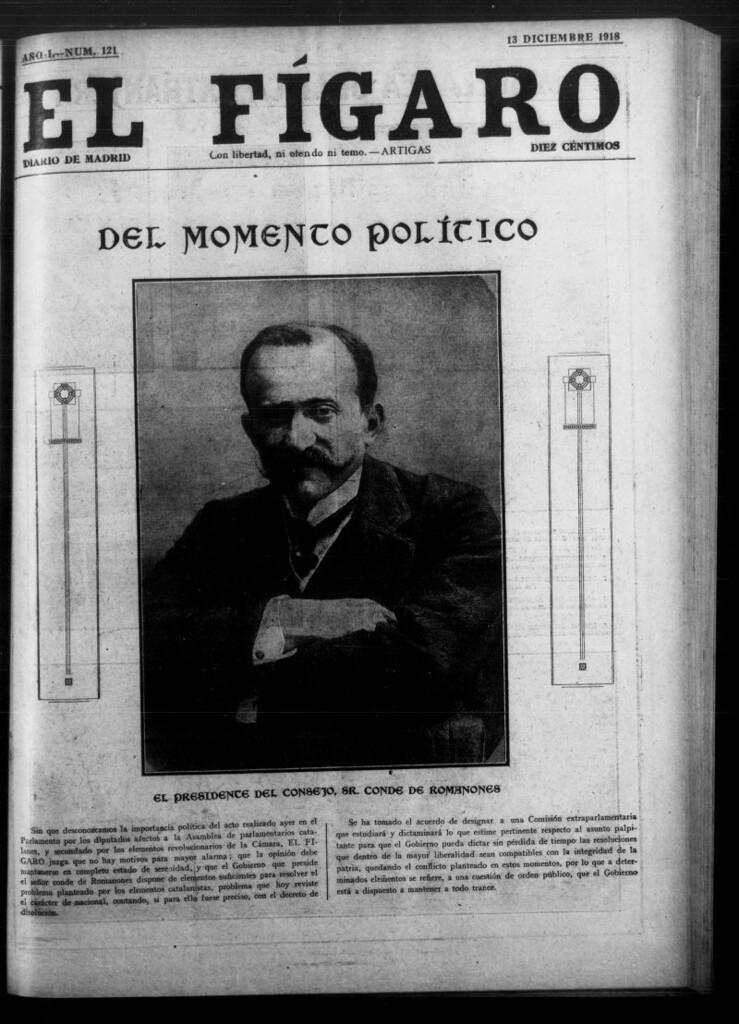 Miniatura de El Fígaro: diario de Madrid del 13 de diciembre de 1918, nº 121