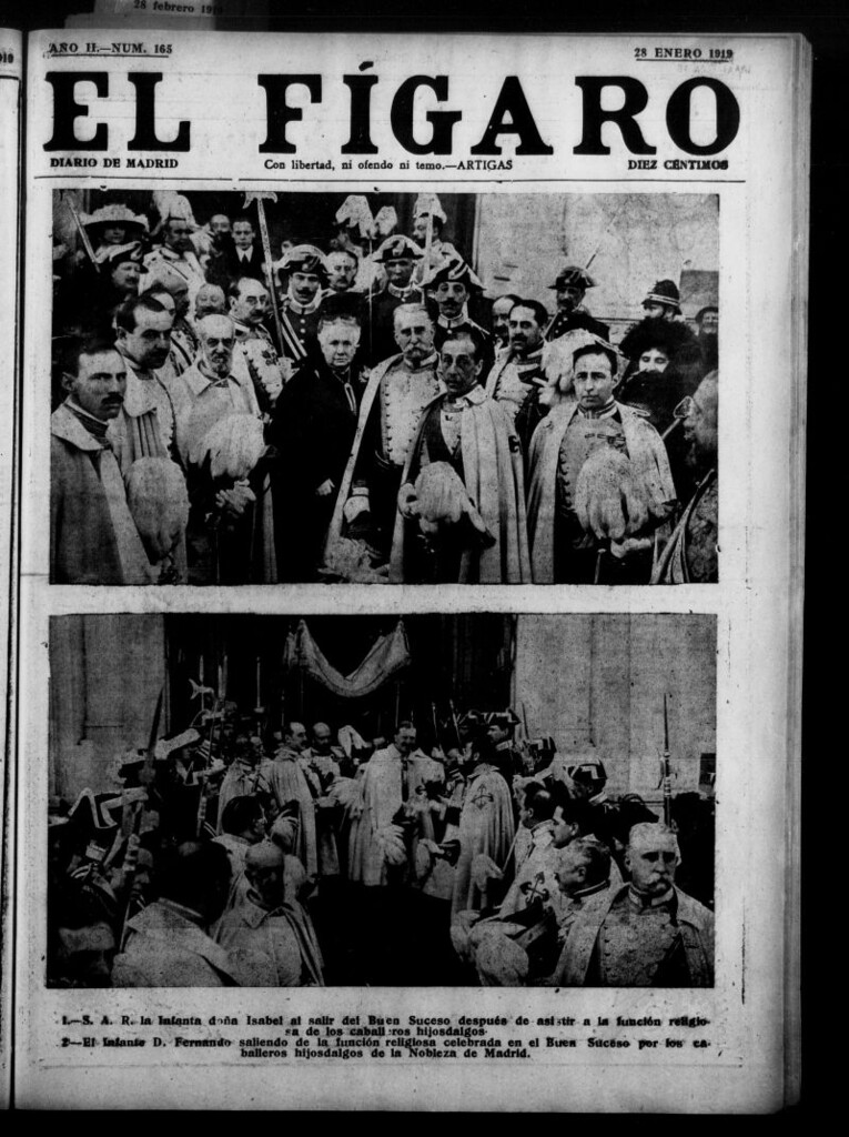 Miniatura de El Fígaro: diario de Madrid del 28 de enero de 1919, nº 165