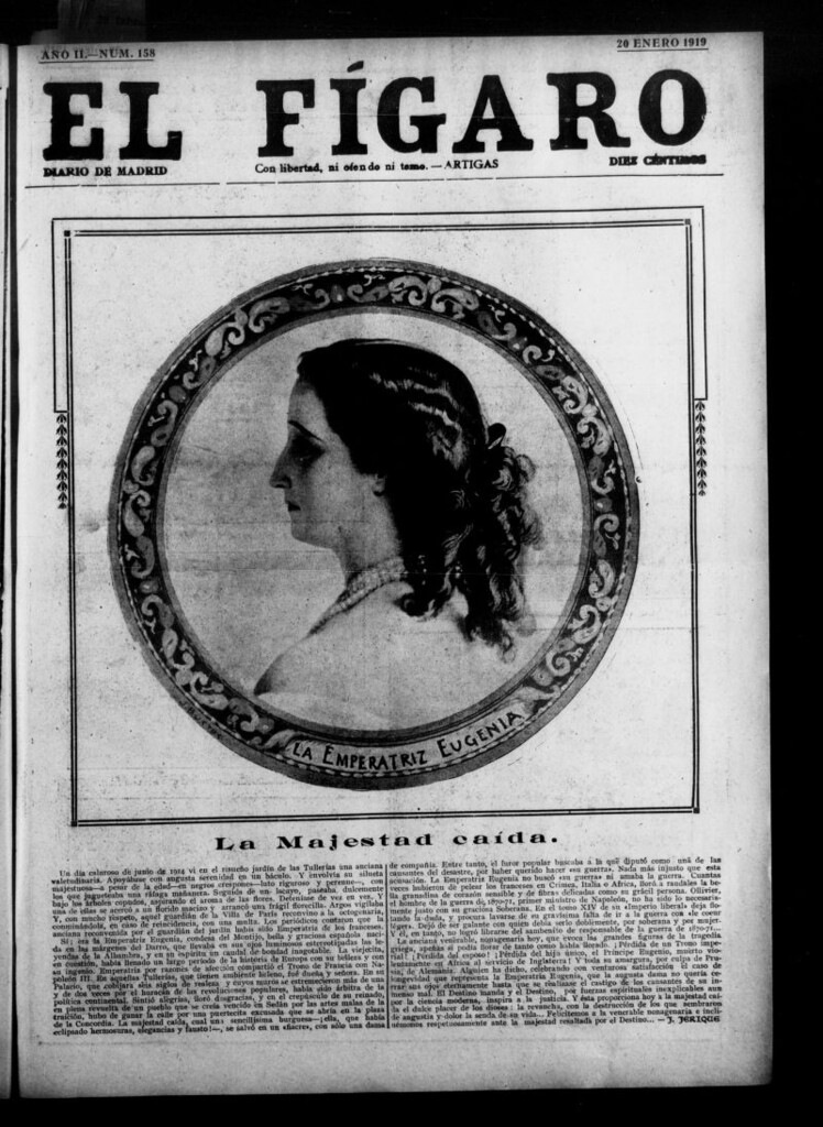 Miniatura de El Fígaro: diario de Madrid del 20 de enero de 1919, nº 158