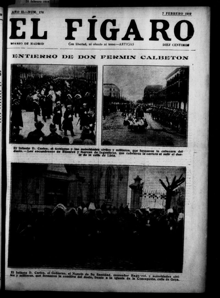 Miniatura de El Fígaro: diario de Madrid del 7 de febrero de 1919, nº 176
