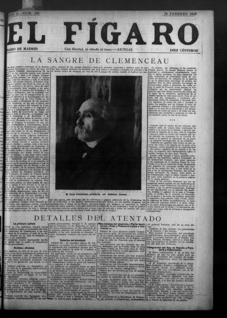 Miniatura de El Fígaro: diario de Madrid del 20 de febrero de 1919, nº 189