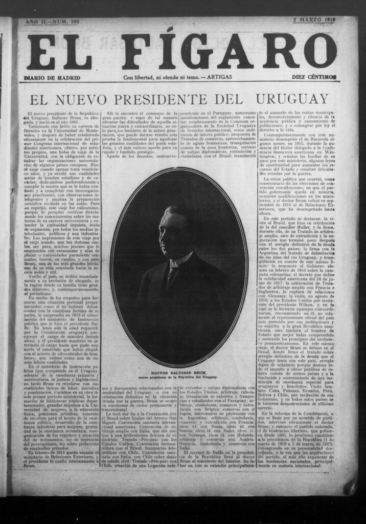 Miniatura de El Fígaro: diario de Madrid del 2 de marzo de 1919, nº 199