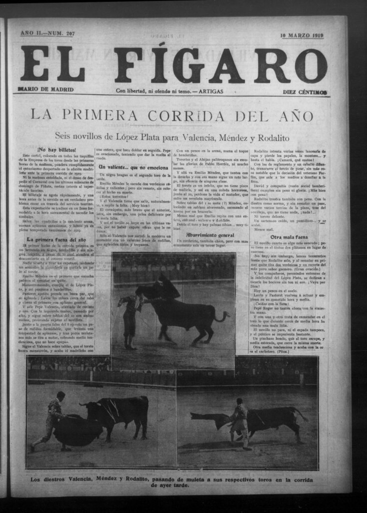 Miniatura de El Fígaro: diario de Madrid del 10 de marzo de 1919, nº 207