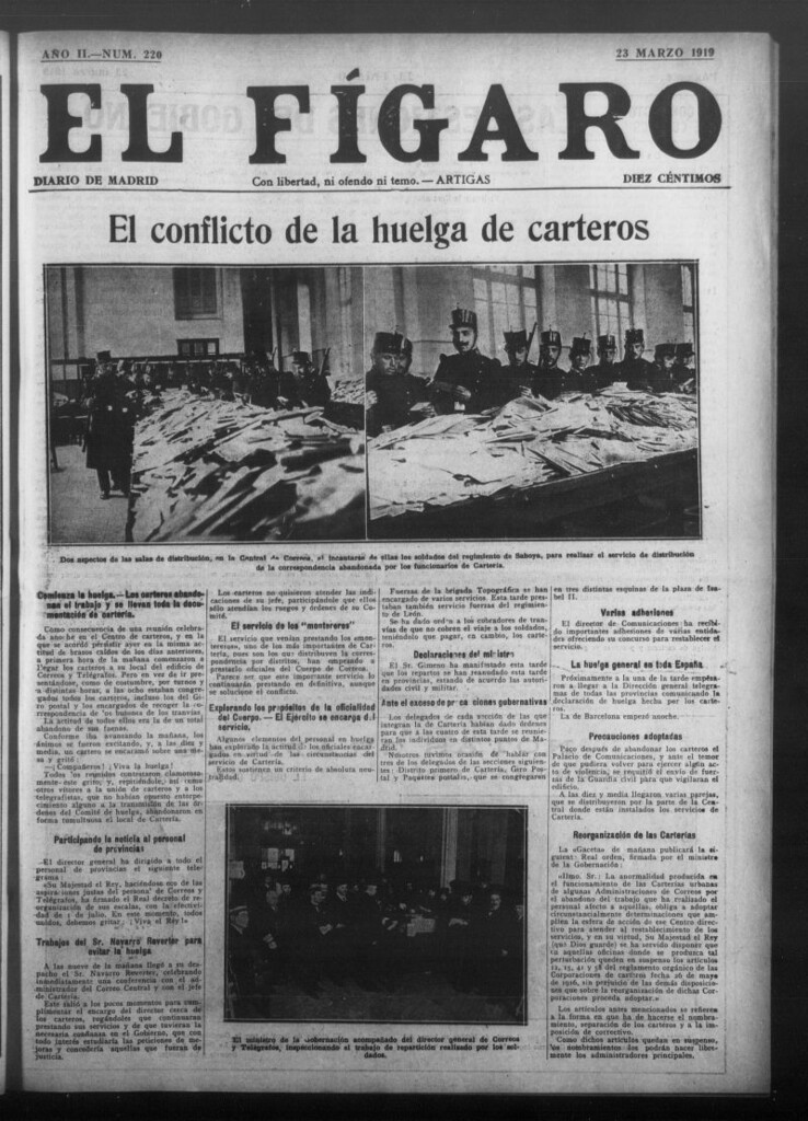 Miniatura de El Fígaro: diario de Madrid del 23 de marzo de 1919, nº 220