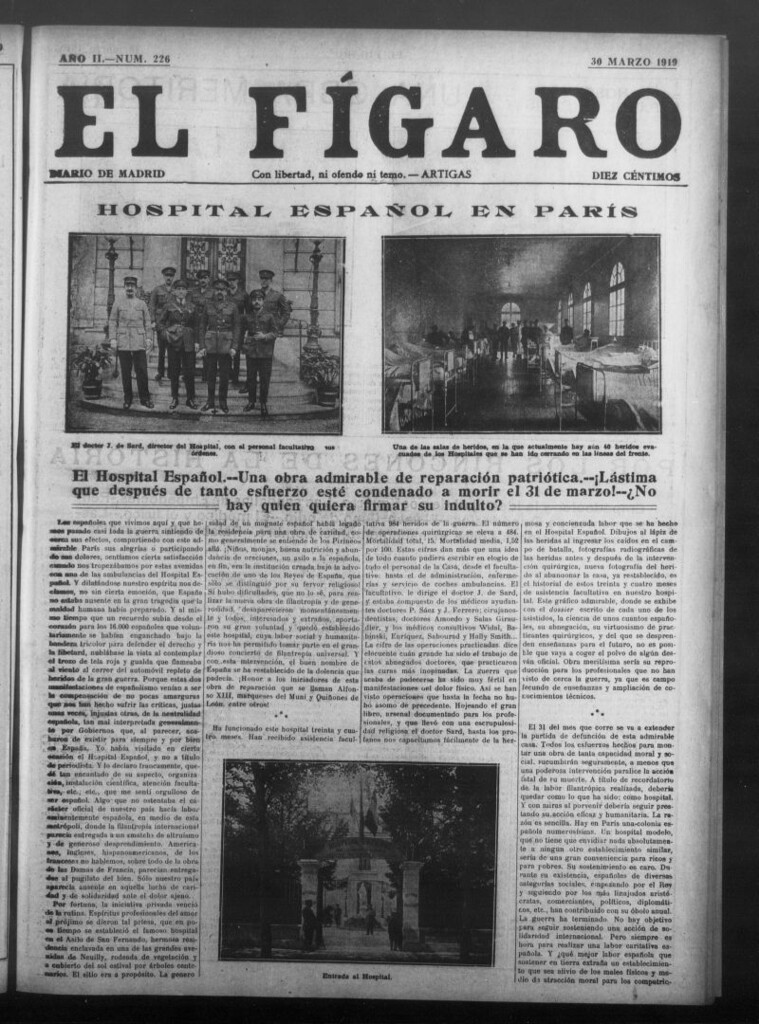 Miniatura de El Fígaro: diario de Madrid del 30 de marzo de 1919, nº 226
