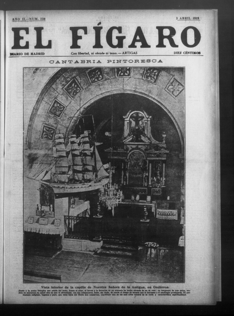 Miniatura de El Fígaro: diario de Madrid del 3 de abril de 1919, nº 230