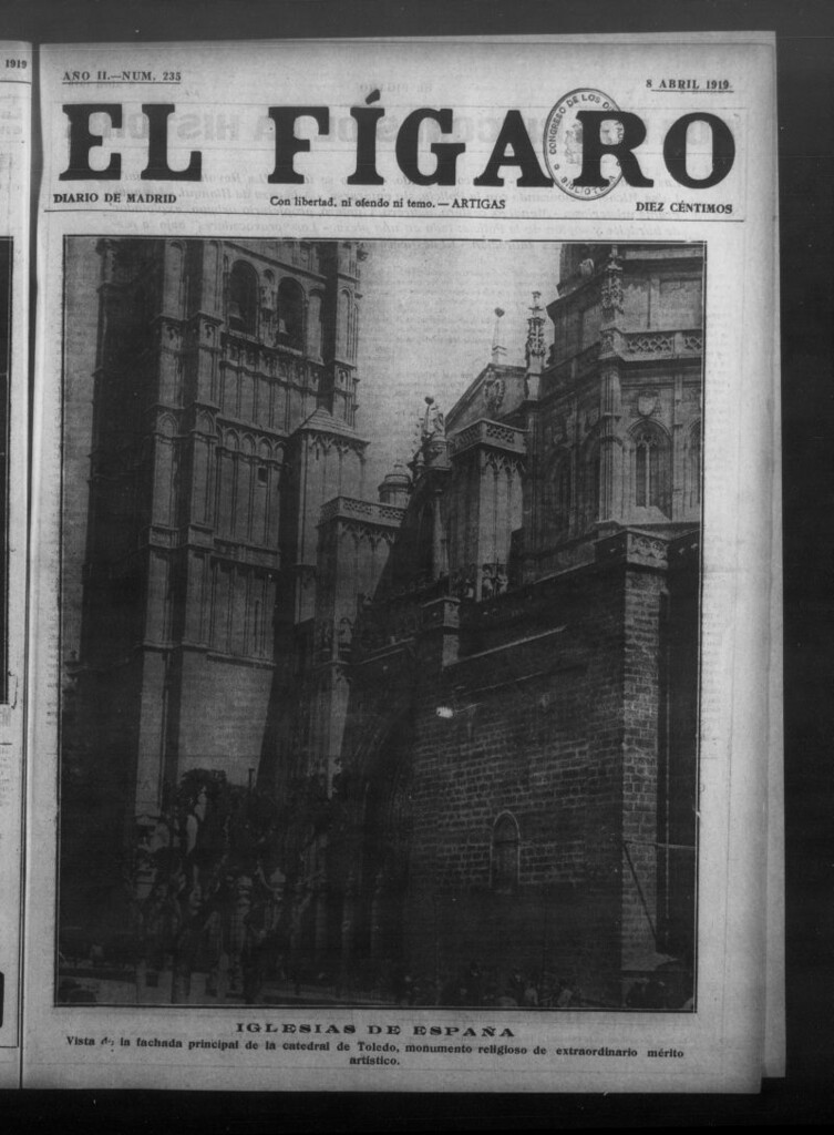 Miniatura de El Fígaro: diario de Madrid del 8 de abril de 1919, nº 235