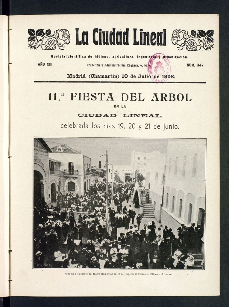 Miniatura de La Ciudad Lineal : órgano oficial de la Compañía Madrileña de Urbanización del 10 de julio de 1908