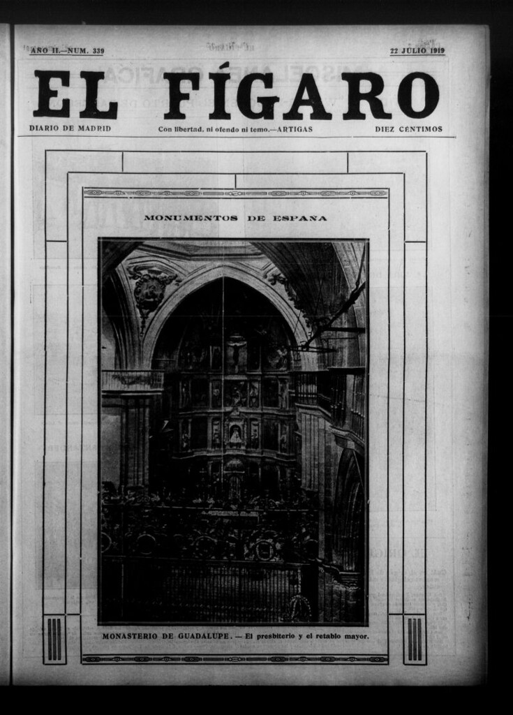 Miniatura de El Fígaro: diario de Madrid del 22 de julio de 1919, nº 339