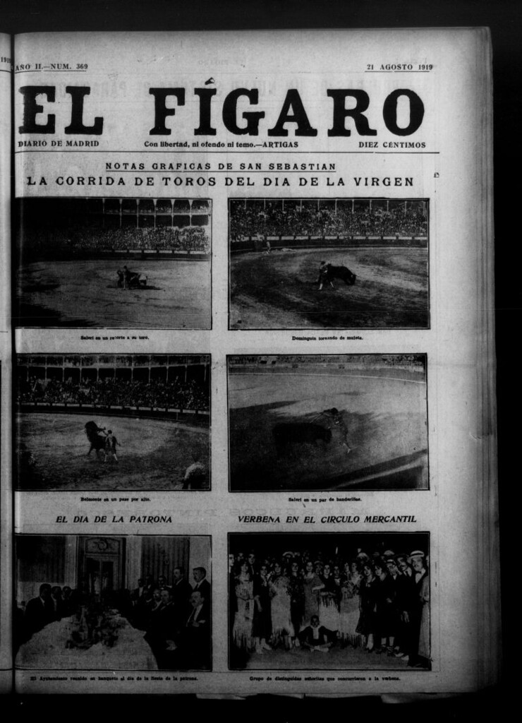 Miniatura de El Fígaro: diario de Madrid del 21 de agosto de 1919, nº 369