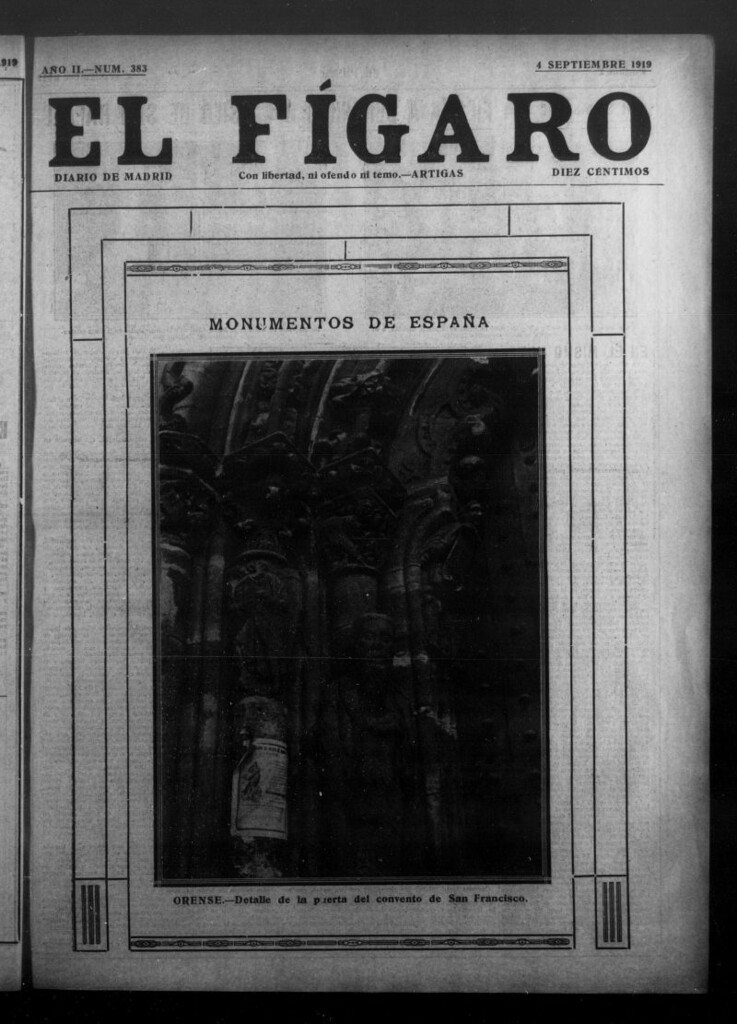 Miniatura de El Fígaro: diario de Madrid del 4 de septiembre de 1919, nº 383
