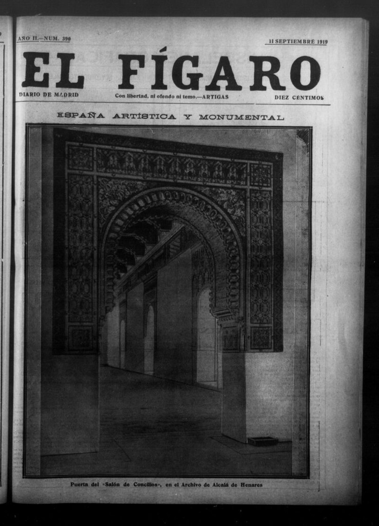 Miniatura de El Fígaro: diario de Madrid del 11 de septiembre de 1919, nº 390