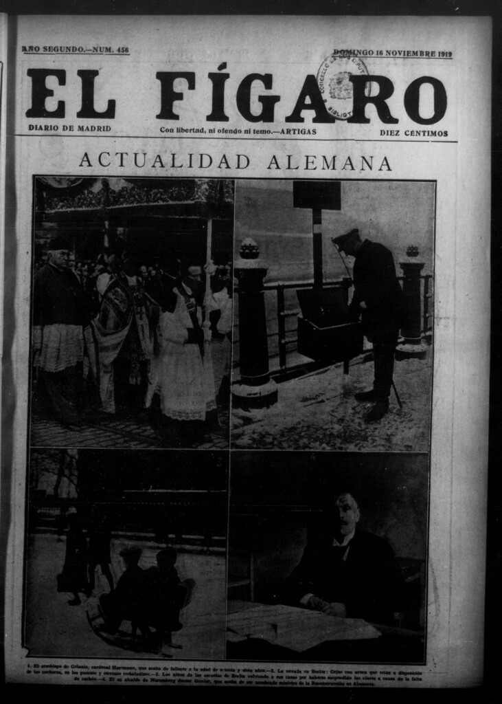 Miniatura de El Fígaro: diario de Madrid del 16 de noviembre de 1919, nº 456
