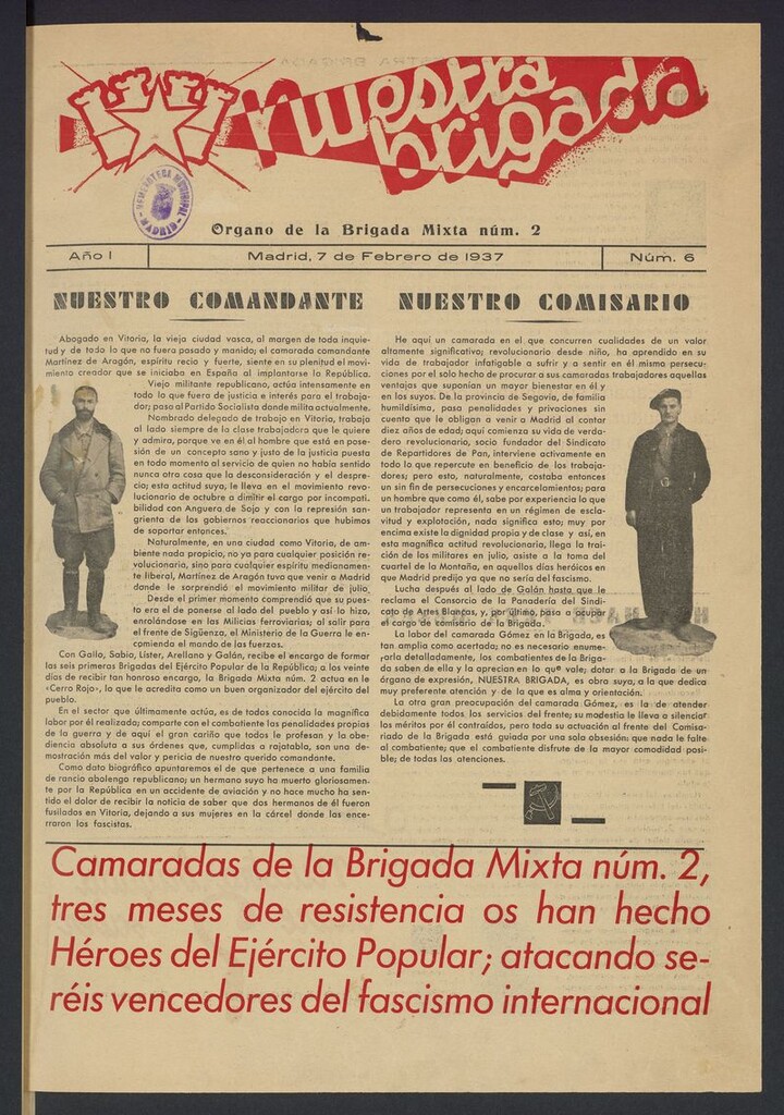 Miniatura de Nuestra Brigada: órgano de la brigada mixta n.2