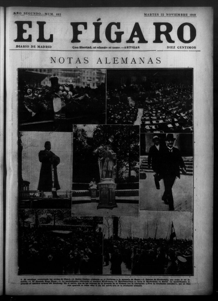 Miniatura de El Fígaro: diario de Madrid del 25 de noviembre de 1919, nº 465