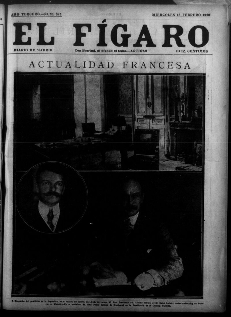 Miniatura de El Fígaro: diario de Madrid del 18 de febrero de 1920, nº 540