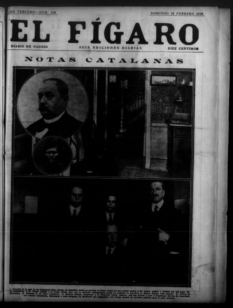 Miniatura de El Fígaro: diario de Madrid del 29 de febrero de 1920, nº 550