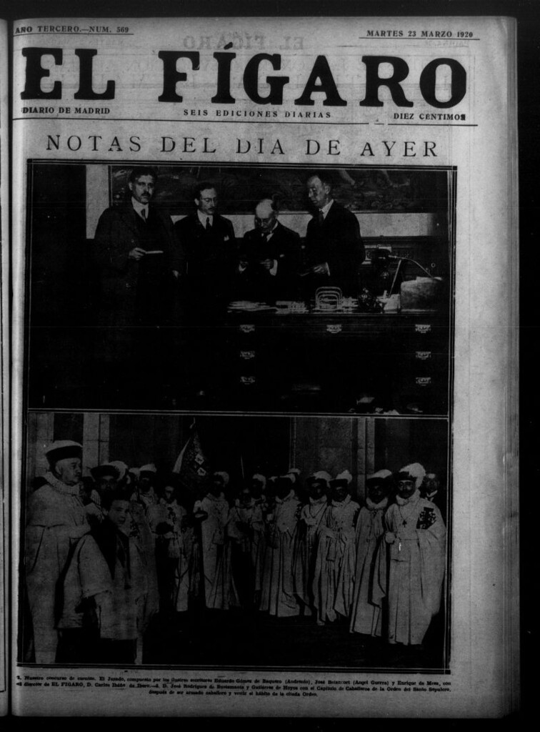 Miniatura de El Fígaro: diario de Madrid del 23 de marzo de 1920, nº 569
