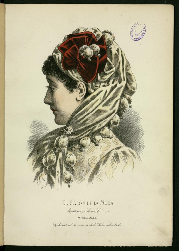 Miniatura de El Salón de la Moda : periódico quincenal indispensable para las familias del 7 de enero de 1884, nº 1