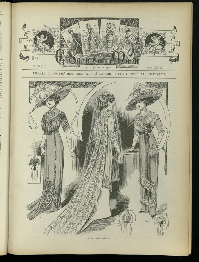 Miniatura de El Salón de la Moda : periódico quincenal indispensable para las familias, del 5 de junio de 1911, nº 716