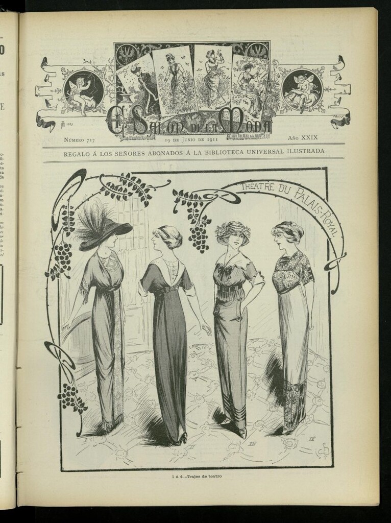 Miniatura de El Salón de la Moda : periódico quincenal indispensable para las familias, del 19 de junio de 1911, nº 717