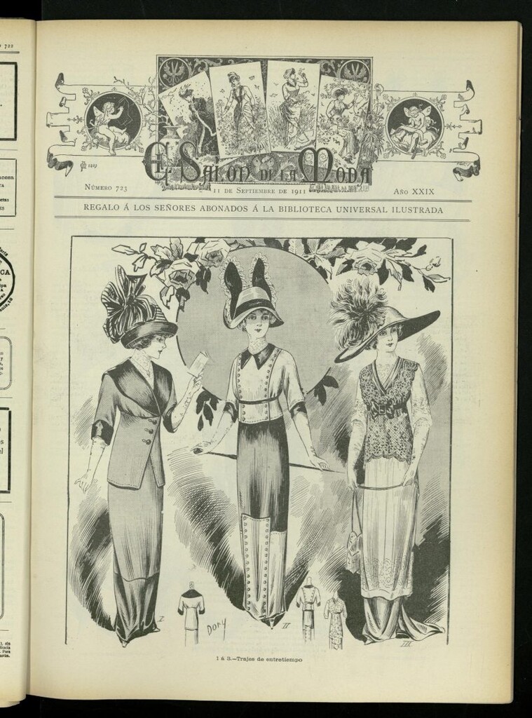 Miniatura de El Salón de la Moda : periódico quincenal indispensable para las familias, del 11 de septiembre de 1911, nº 723
