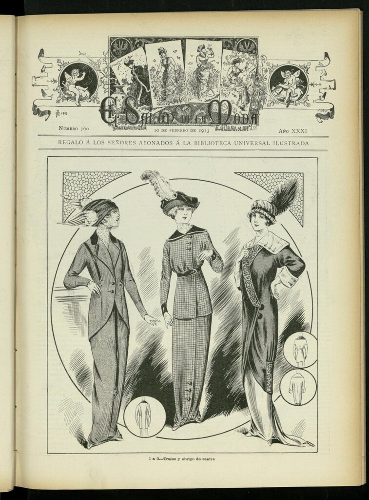 Miniatura de El Salón de la Moda : periódico quincenal indispensable para las familias, del 10 de febrero de 1913, nº 760