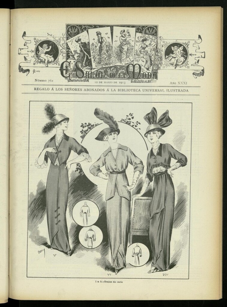 Miniatura de El Salón de la Moda : periódico quincenal indispensable para las familias, del 10 de marzo de 1913, nº 762
