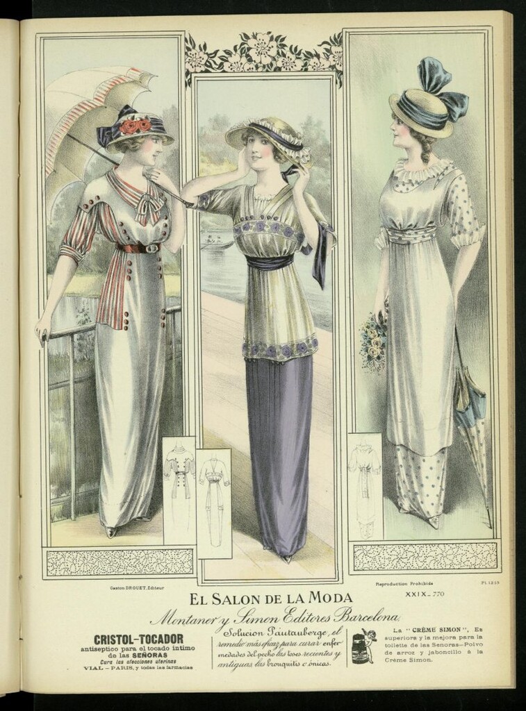 Miniatura de El Salón de la Moda : periódico quincenal indispensable para las familias, del 1 de julio de 1913, nº 770