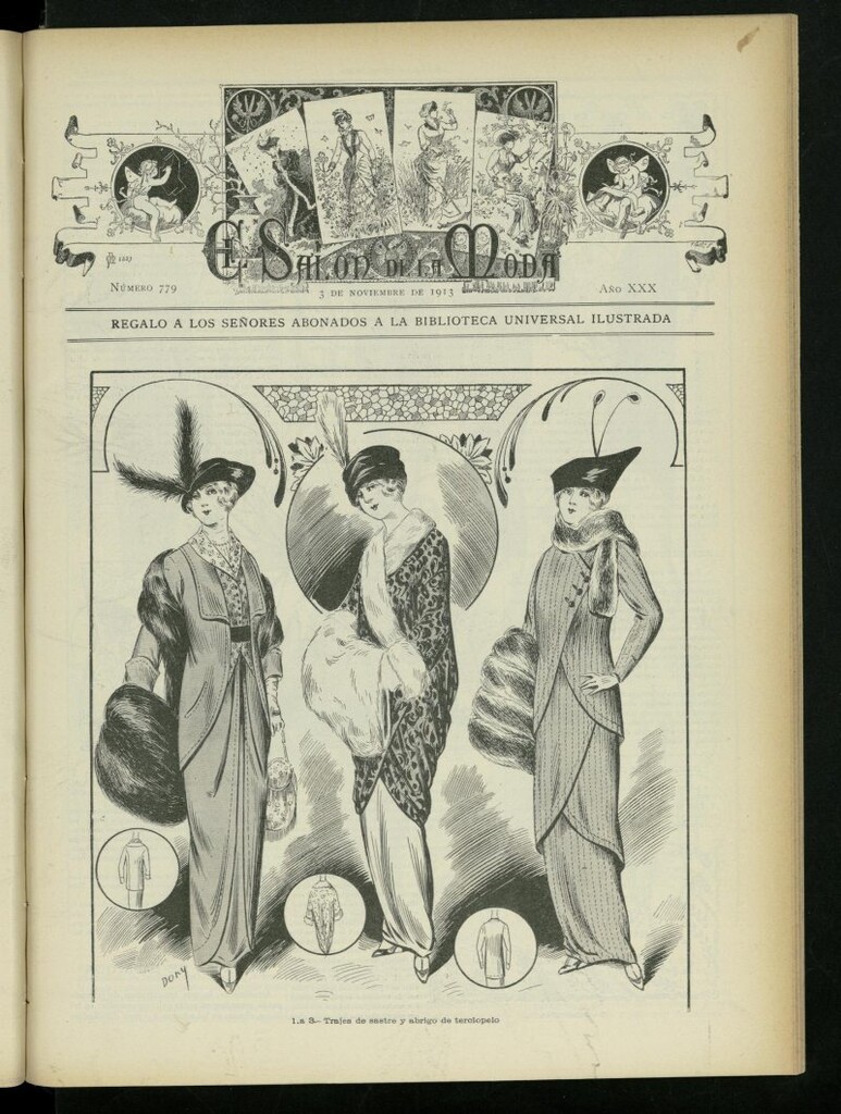 Miniatura de El Salón de la Moda : periódico quincenal indispensable para las familias, del 3 de noviembre de 1913, nº 779