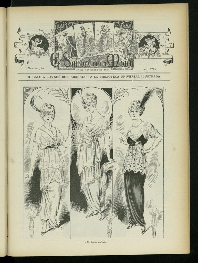 Miniatura de El Salón de la Moda : periódico quincenal indispensable para las familias, del 17 de noviembre de 1913, nº 780