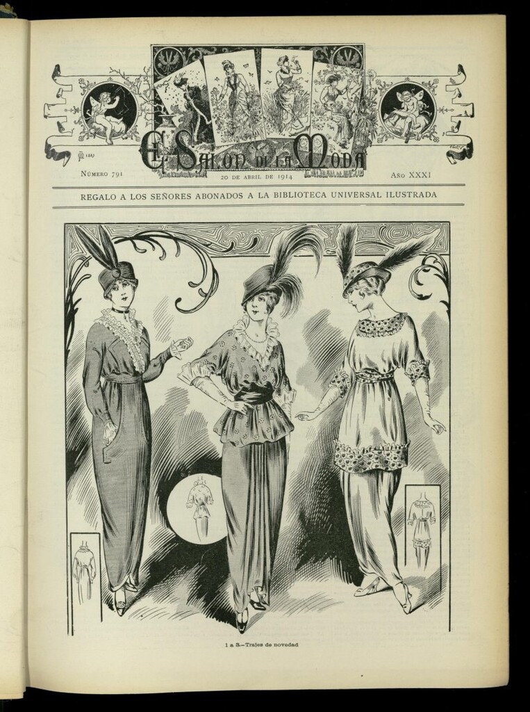 Miniatura de El Salón de la Moda : periódico quincenal indispensable para las familias, del 20 de abril de 1914, nº 791