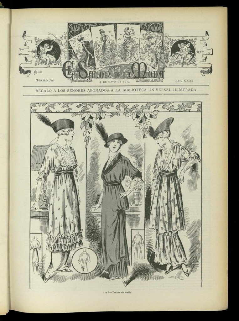 Miniatura de El Salón de la Moda : periódico quincenal indispensable para las familias, del 4 de mayo de 1914, nº 792